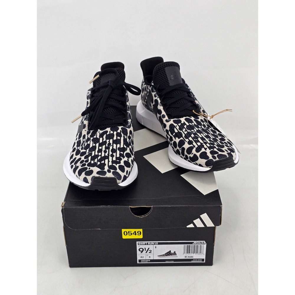 Adidas Swift Run 1.0 Women 9.5 Leopard Print Sneakers JR0634 - New
